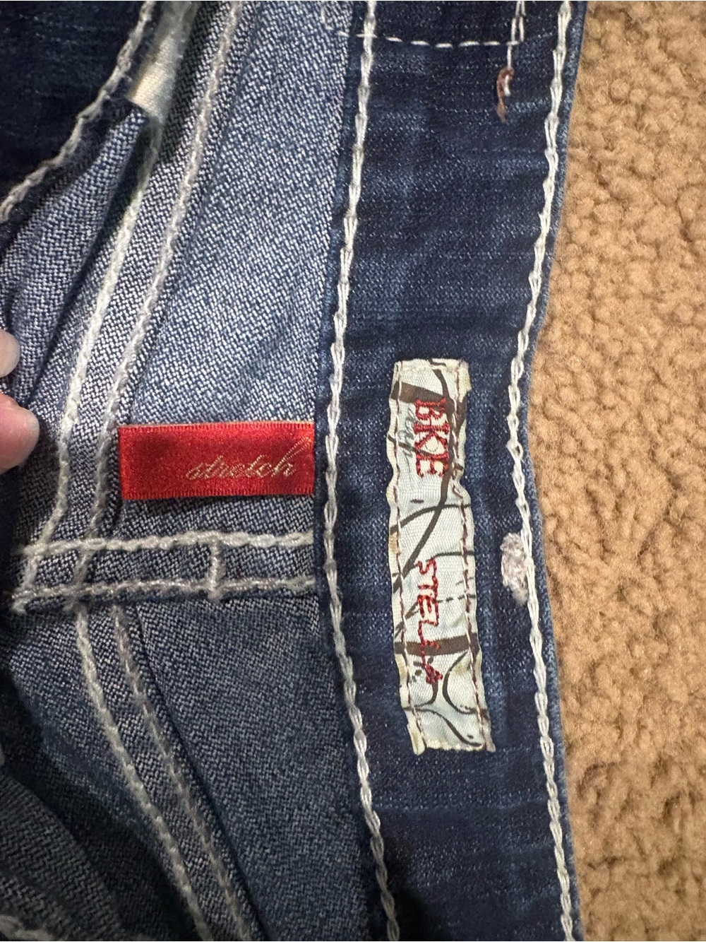 BKE Women's Dark Blue Washed Denim Shorts - Picture 4 of 4